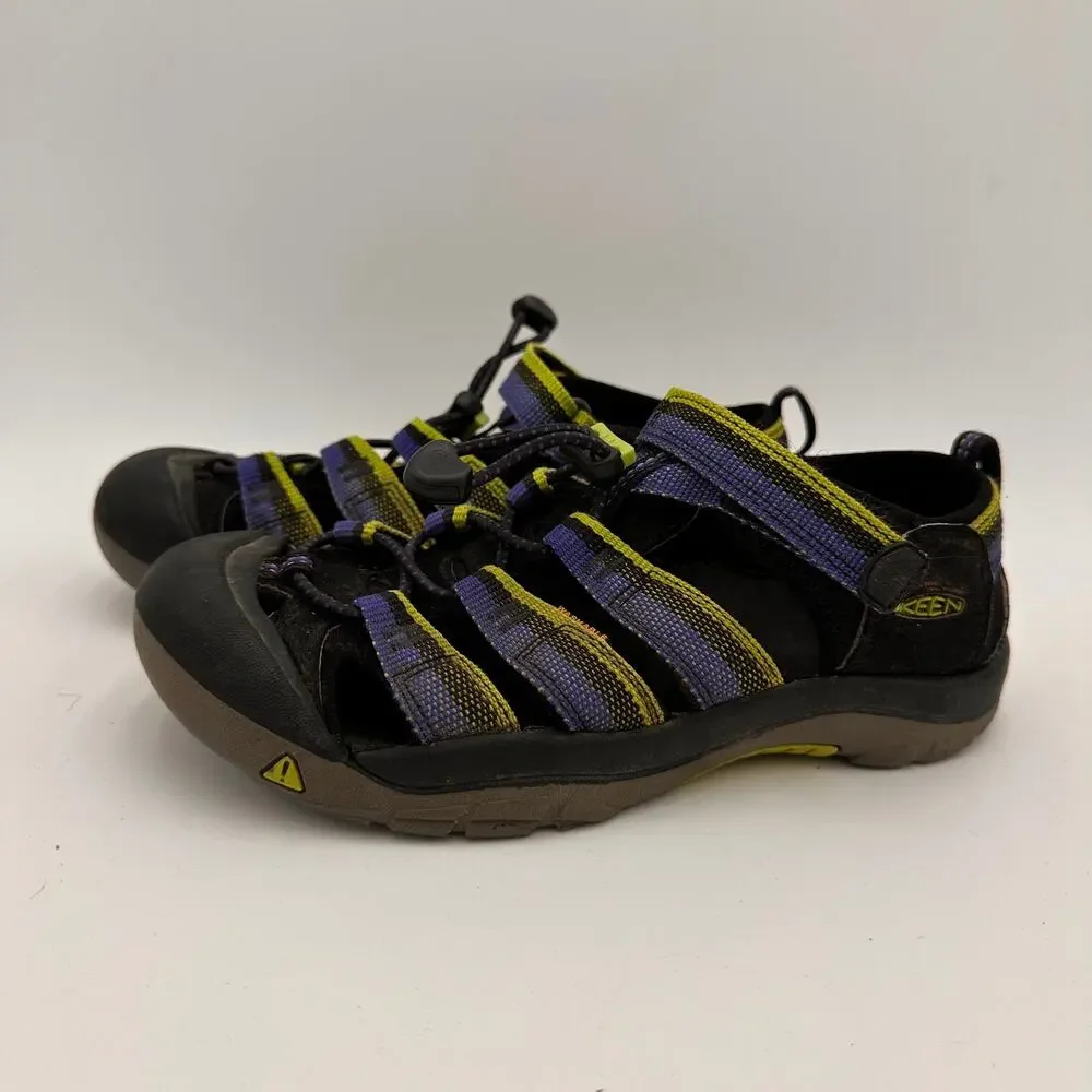 Keen Kids Newport H2 Blue Green & Black Hiking Sandals Size 4